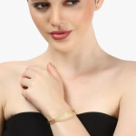 Adwitiya Women Set of 2 24 CT Gold-Plated Handcrafted Bangles