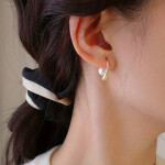 El Regalo Contemporary Half Hoop Earrings