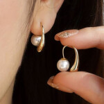 El Regalo Contemporary Half Hoop Earrings