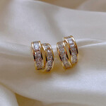 Galaxy Gold-plated Contemporary Studs Earrings