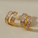 Galaxy Gold-plated Contemporary Studs Earrings
