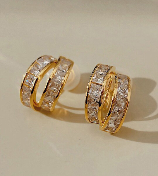 Galaxy Gold-plated Contemporary Studs Earrings