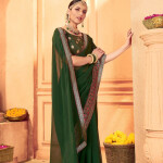 Mitera Pure Georgette Saree With Blouse Piece