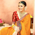 Mitera Pure Georgette Saree With Blouse Piece