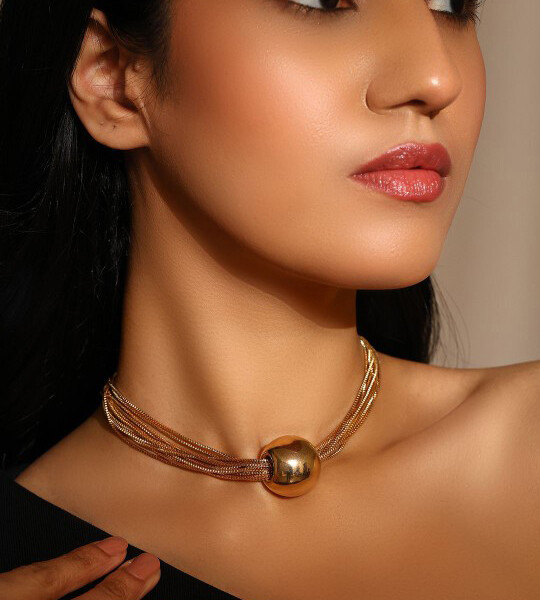 Prita Gold Plated Necklace