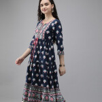 Rain & Rainbow Women Printed Anarkali Kurta