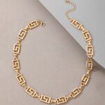 Shining Diva Fashion Gold-Plated Statement Necklace
