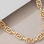 Shining Diva Fashion Gold-Plated Statement Necklace