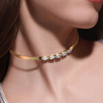 Voguish Gold Plated Tarnish Free Choker Necklace