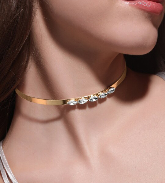 Voguish Gold Plated Tarnish Free Choker Necklace