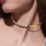 Voguish Gold Plated Tarnish Free Choker Necklace