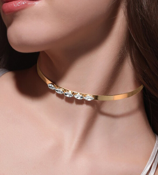 Voguish Gold Plated Tarnish Free Choker Necklace
