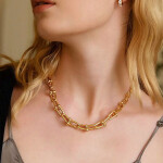Yellow Chimes Gold Plated Necklace