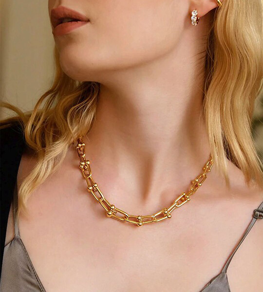 Yellow Chimes Gold Plated Necklace