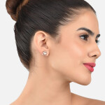 Zaveri Pearls Pack of 3 Gold-Toned Contemporary Studs